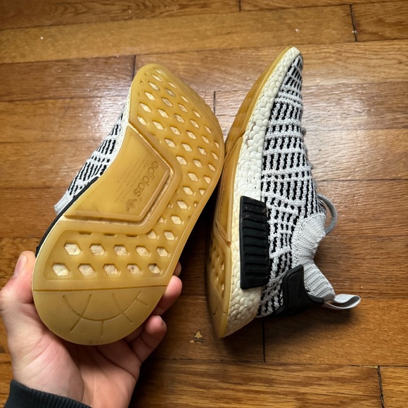 Womens Grey Adidas NMD Boost Shoes - Picture 6 of 6